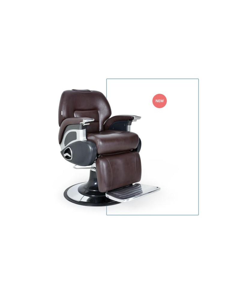 Sillón de barbero Argos color marrón