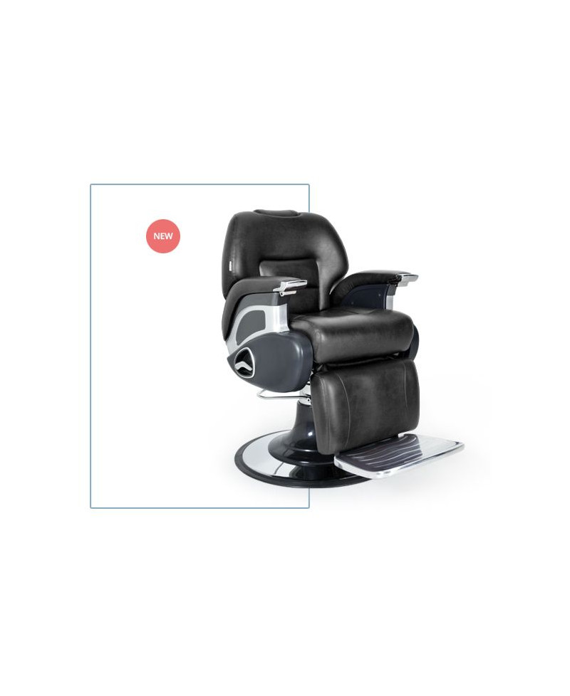 Sillón de barbero Argos color negro