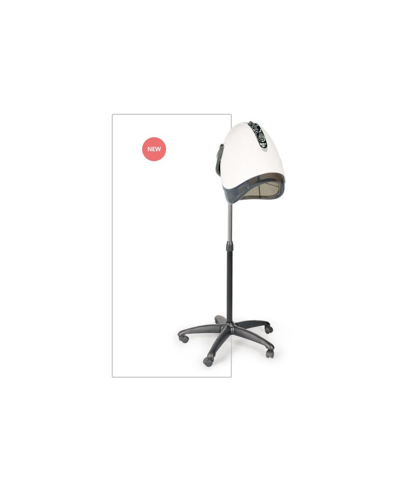 Secador de casco 3V iónico blanco