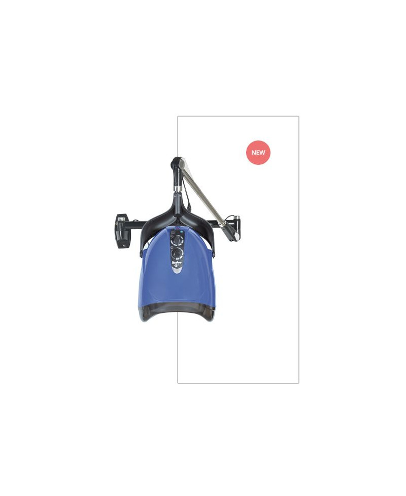 Secador de casco aéreo iónico azul