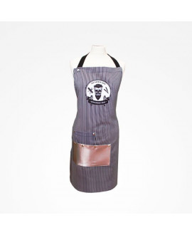 Delantal barbero Skull Stripes