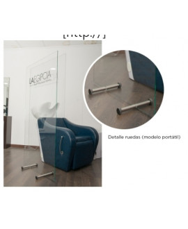 Mampara protección lavacabezas