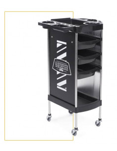 Carro peluquería Gamma color negro