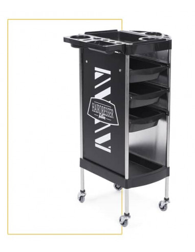 Carro peluquería Gamma color negro