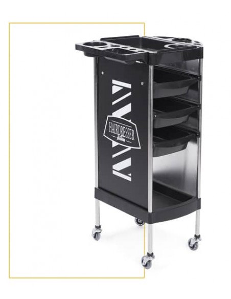 Carro peluquería Gamma color negro