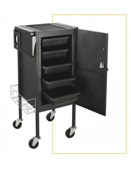 Carro peluquería Delta color negro