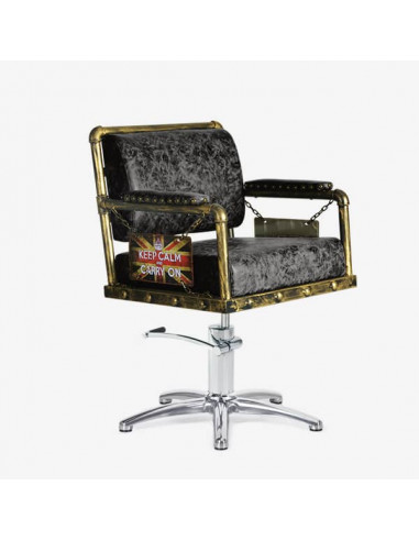 Sillón peluquería y barbería Cenit negro