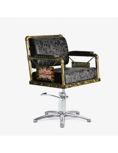 Sillón peluquería y barbería Cenit negro