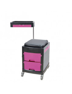 Taburete manicura Ania color rosa