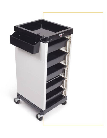 Carro peluquería Planet color blanco