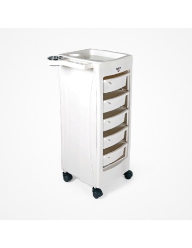 Carro peluquería modelo Thalia color blanco.