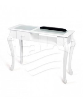 Mesa manicura Luna blanco