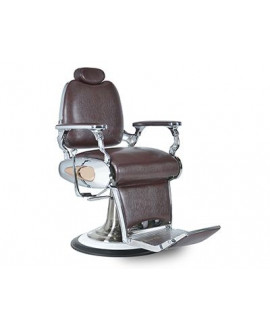 Sillón de barbero Centaurus color marrón