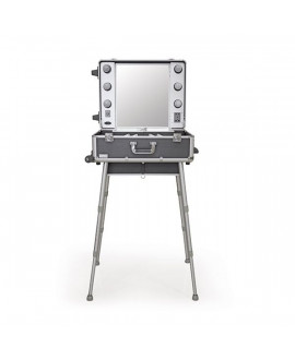 Maletín maquillaje portátil rosa 2