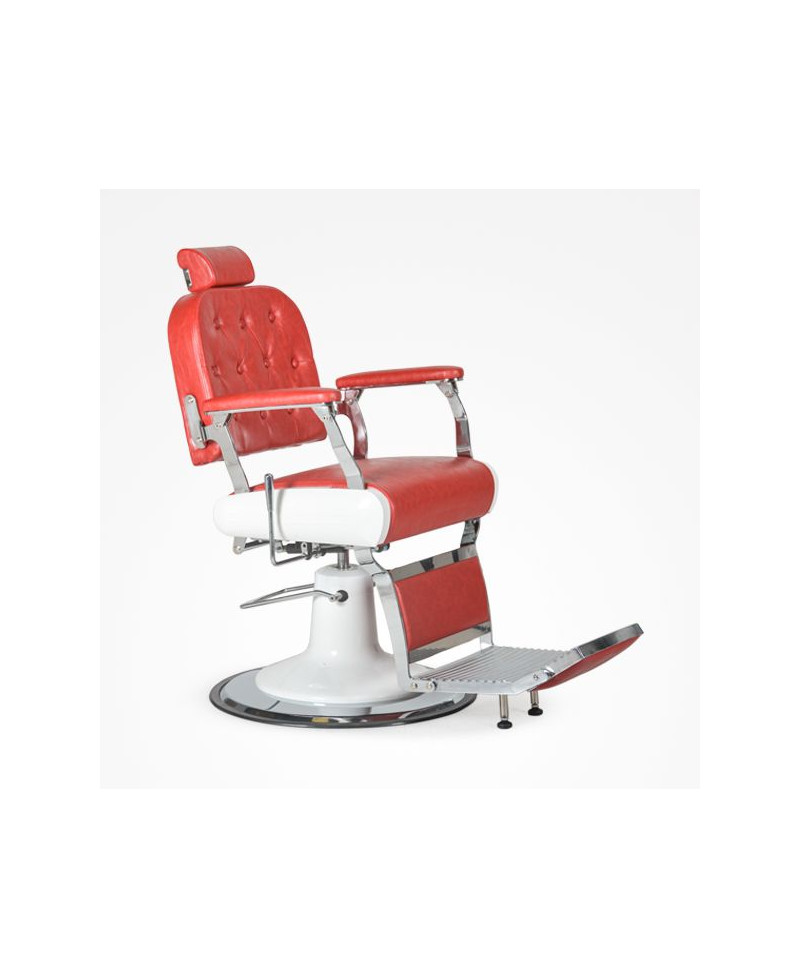 Sillón de barbero Floyd color rojo